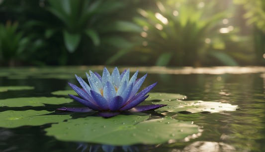 blauer lotus für entspannung und stressabbau
