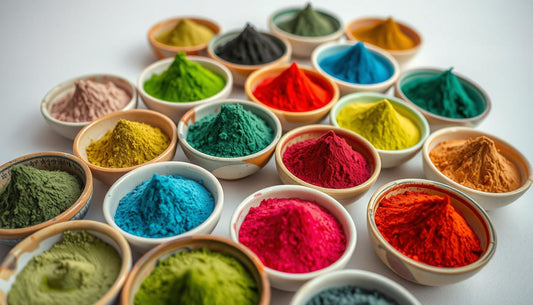 Matche tee in grün blau rot und andere farben