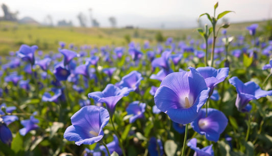 Verwendung von blauem Schmetterlings-Erbse