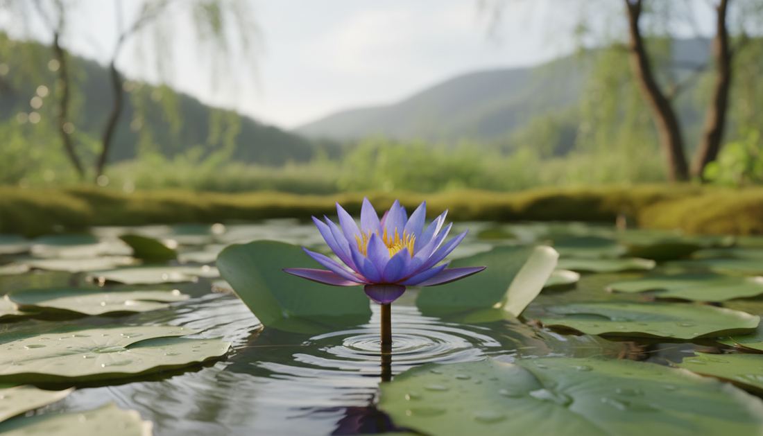 blauer lotus als natürliches heilmittel bei kopfschmerzen